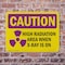 Signmission Radiation & Laser Sign, 10 in H x 14 in W, Plastic, Rectangle OS-2PACK-CR-P-1014-L-10172 - alternate 6